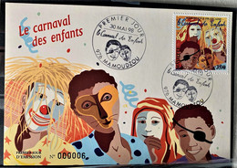 MAYOTTE 1998 - FDC Numéroté 000006 - Le Carnaval Des Enfants - Briefe U. Dokumente