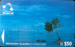 SALOMON  -  Phonecard  -  Solomon Telecom Company  -  Canoes  -  SI $50 - Salomon