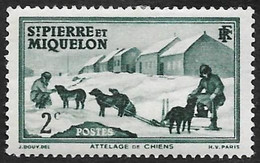 ST PIERRE ET MIQUELON  1938 -  YT  167 - Attelage - NEUF* - Unused Stamps
