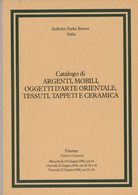 SOTHEBY PARKE BERNET CATALOGO ARGENTI TESSUTI CERAMICA TAPPETI - FIRENZE 1981 - Collectors Manuals