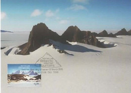 Australian Antarctic Territory  2013 Mountains,David Range,maximum Card - Cartes-maximum