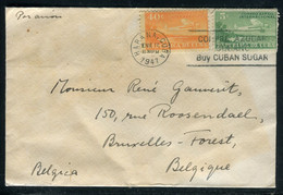 Cuba - Enveloppe De La Havane Pour La Belgique Par Avion En 1947 - M 93 - Brieven En Documenten