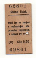 Ticket De Tramway Ou Métro N°62801 Scitasi Listek - Format : 5.5x3 Cm - Wereld