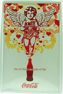 USA Color Retro Style Metal/tin Plate/tray Coca-Cola - Kid Angel/cupido With Service Tray - 30 X 20 Cm - Plaques émaillées & En Tôle