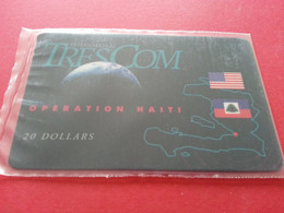 HAITI - HAI PA2 TRESCOM Blister OPERATION HAITI 20 USD Dollars MINT NSB 4/97 Army Militaria (TH0320 - Haïti