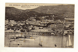 Cpa N° 866 MONACO Le Port Et Villa De La Costa Monte Carlo - Harbor