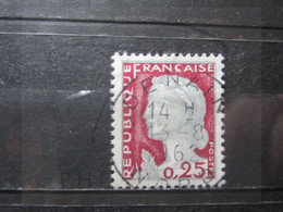 VEND BEAU TIMBRE DE FRANCE N° 1263 , OBLITERATION " DENAIN " !!! (o) - 1960 Marianna Di Decaris