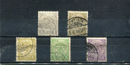 Luxembourg 1907-19 Yt 89-93 - 1907-24 Ecusson