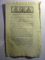 BULLETIN DES LOIS De 1794 - COMPAGNIE MASSON ET ESPAGNAC - CUMUL TRAITEMENT PENSION - MILITAIRE GUERRE LIBERTE - Décrets & Lois