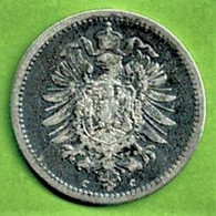 ALLEMAGNE / 50 PFENNIG  / 1876 C / ARGENT - 50 Pfennig
