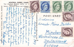 CANADA - AIRMAIL PICTURE POSTCARD 1957 MONTREAL > MÜNCHEN/DE /QF247 - Brieven En Documenten