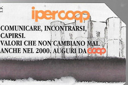 CARTE -ITALIE-Serie Pubblishe Figurate-Catalogue Golden-5000L/2,58€-N°1117-31/12/2001-IPERCOOP-Utilisé-TBE - Openbaar Voorlopers