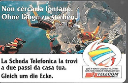CARTE -ITALIE-Serie Pubblishe Figurate AA-Catalogue Golden-5000L/30/06/2000-N°69-Tec-Pachutiste-Utilisé-TBE- - Openbaar Voorlopers