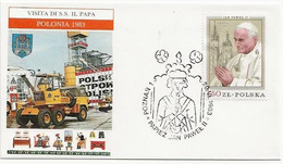 Lettre Visite Du Pape Pologne - Frankeermachines (EMA)