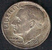 ÉTATS-UNIS 1 DIME - 1963 - Amérique Centrale