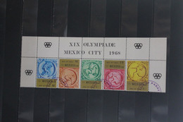 Isle Of Pabay; XIX Olympische Spiele Mexico City 1968 1965, 5 Werte,  Zusammendruck, Gezähnt, Oberrand, EST; Lesen - Specimen