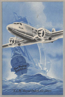 12491 " THE FLYING DUTCHMAN-K.L.M.-ROYAL DUTCH AIR LINES " RUBBERIZED ON THE BACK-GOMMATO SUL RETRO - Autocollants