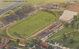 Charleston West Virginia, Laidley Field Football Field, C1930s/40s Vintage Linen Postcard - Charleston