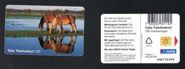 SVEZIA (SWEDEN) - TELIA  (CHIP) - 1996     ANIMALS:      HORSES      -  USED ° - RIF. 9560 - Horses