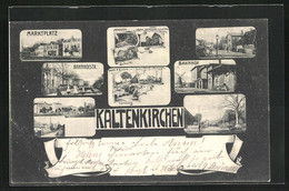 AK Kaltenkirchen, Bahnhofstrasse, Bahnhof, Marktplatz - Kaltenkirchen