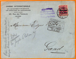 99028 - German BELGIUM - POSTAL HISTORY -   REGISTERED COVER  1915 - OC38/54 Belgische Besetzung In Deutschland