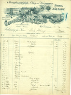 Neuss Neuß 1902 A4 Deko Rechnung " Gebr. Heinemann Strumpfwaarenfabrik Kurz- U. Weißwaaren " Dokument - Textile & Clothing