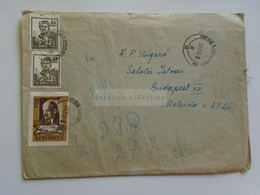 D179608   Romania  Cover  Cancel Bucuresti -1956   Clara Grünwald  Sent To Budapest - Covers & Documents