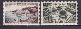 TUNISIE - 1953 - POSTE AERIENNE - YVERT N°A18/19 * MLH - COTE = 100 EUR. - Ungebraucht