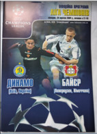 Football Program UEFA Champions League 2004-05 Dynamo Kyev Ukraine - Bayer 04 Leverkusen Germany - Libros
