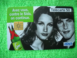 7124 Télécarte Collection  GINI SIDA   AIDES      50u  ( Recto Verso)  Carte Téléphonique - Alimentation