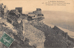 CPA 07 LE TEIL RUINES DU CHATEAU LE PIGEONNIER - Le Teil