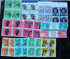 Suisse Switzerland - Small Batch Of 10 Blocs Of 4 Pro Juventute Et Patria And 2 Pairs With Bridge Used - Collections