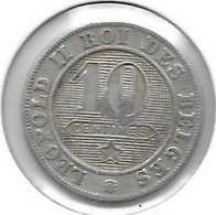 10 Centimes Léopold II 1894 Qualité++ - 10 Centimes