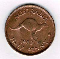 Australia 1960 Halfpenny - ½ Penny