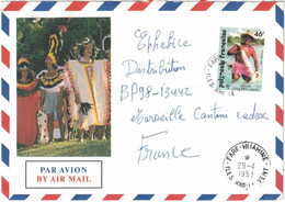 Polynésie Française - Iles Sous Le Vent - Fare Huahine - Lettre Avion Pour Marseille - France - 29 Avril 1993 - Gebruikt