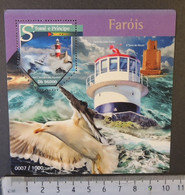 St Thomas 2015 Lighthouses Cabo Point Birds Gulls S/sheet Mnh - Ganze Bögen