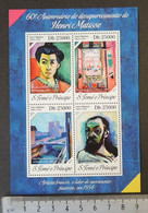 St Thomas 2014 Henri Matisse Art Women M/sheet Mnh - Full Sheets & Multiples