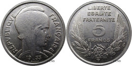 France - IIIe République - 5 Francs Bazor / Bedoucette 1933 Grand écartement - SUP/AU55 - Fra3499 - 5 Francs