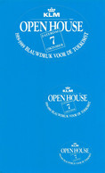 12499 " KLM-OPEN HOUSE ZATERDAG 7 OKTOBER-1919-1989 BLAUWDRUK VOOR DE TOEKOMST " N° 3  ZELFKLEVEND-AUTOADESIVO - Stickers