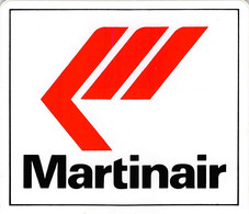 12502 " MARTINAIR " ZELFKLEVEND-AUTOADESIVO  Cm. 8,8 X 10,0 - Autocollants