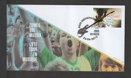 BELGIUM 2013 Music Festivals: First Day Cover CANCELLED - 2011-2014