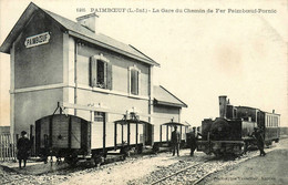 Paimboeuf * La Gare Du Chemin De Fer Paimboeuf Pornic * Ligne Loire Inférieure * Train Locomotive Machine - Paimboeuf