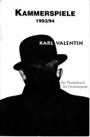 Program Kammerspiele  Wien 1994  Karl Valentin      Der Theaterbesuch - Teatro, Travestimenti & Mascheramenti