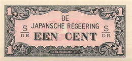 Billet, Netherlands Indies, 1 Cent, 1942 Japanische Besetzung - Indes Néerlandaises