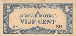 Billet, Netherlands Indies, 5 Cent, 1942 Japanische Besetzung - Indes Néerlandaises