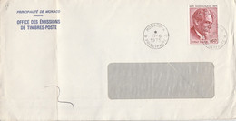 MONACO SEUL SUR LETTRE POUR LA FRANCE 1975 - Lettres & Documents