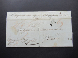 Vorphila Österreich / Tschechien / Böhmen 1846 Stempel L2 Lemberg Nach Vienna / Wien Faltbrief Mit Inhalt - ...-1850 Préphilatélie