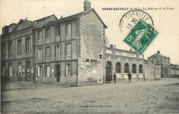 / CPA FRANCE 76 "Grand Quevilly, La Mairie Et La Poste " - Le Grand-quevilly