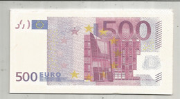 Serviette Publicitaire , Billets De Banque , 500 Euro, 2 Scans , Frais Fr 1.95 E - Tovaglioli Bar-caffè-ristoranti