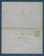 Allemagne Wurtemberg - Entiers Postaux - Postal  Stationery